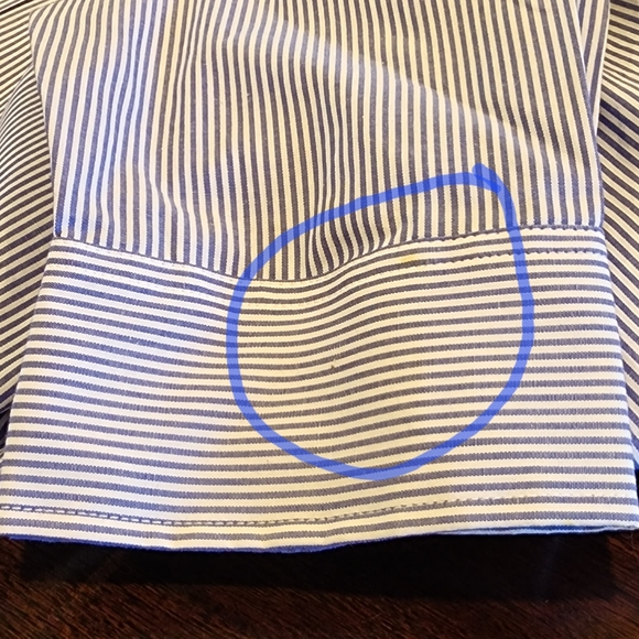 Club Room Men's Shirt Blue Pencil Stripe/ 17 1/2 34-35/ NWT - Picture 15 of 15